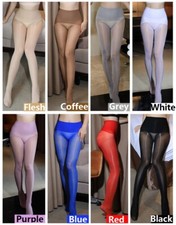 360° Seamless Shinning Sheer Hip Pants Stockings Pantyhose Tights, UK: 6-12