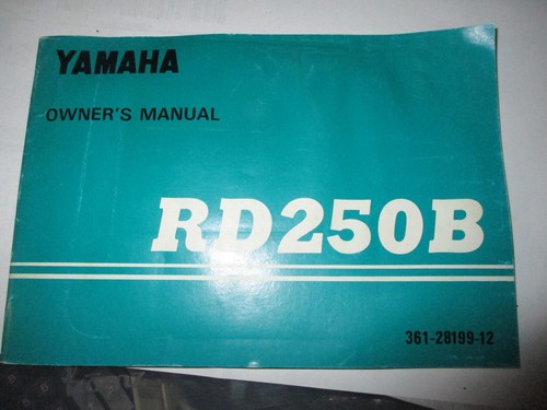 Yamaha rd250b owners manual - 75,