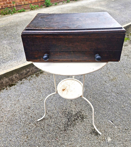 Antique wooden osk - antique, bobbin