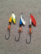 3 Blue fox Super Vibrax Salmon Spinners (In Great Condition)