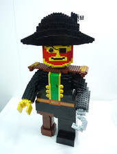 LEGO MOC Large Minifigure - Pirate Captain Redbeard 3723 style  | Thames Hospice