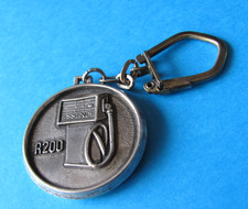 Vintage SATAM Petrol / Oil Company R200 Petrol Pump Keyring. VGC. Metal.