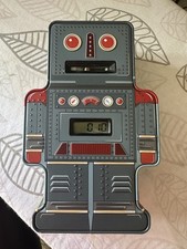 Tin Robot Counting Money Box Digital Display 7.5"