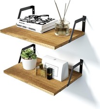 2Pcs Floating Shelves Rustic