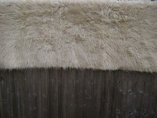 vintage 1970s WOVEN WOOL KILIM RUG LONG PILE looks like sheepskin 138x67cm