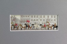 1880s Stevengraph T. Stevens Silk Woven Picture "The Lady Godiva Procession"