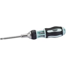 Draper  83721 Soft Grip 7 In 1 Ratchet Screwdriver with bits