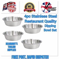 4pc Stainless Steel Dip Sauce