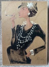 Coco Chanel Portrait Art Print