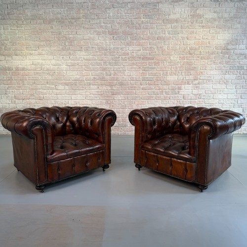 Vintage pair chesterfield - pair, of