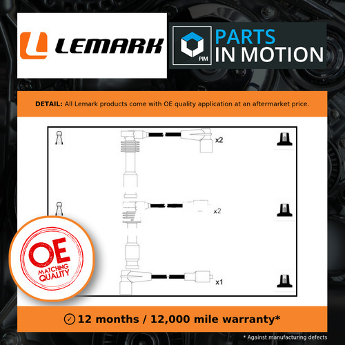 Leads ignition cables set - ignition,