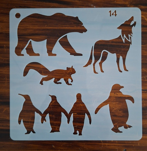 Polar bear and penguins - and,