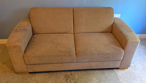 Beige fabric seater sofa - beige,