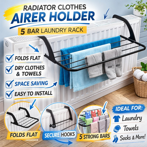 Radiator clothes airer - clothes,