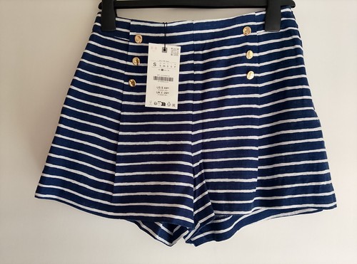 Zara navy blue white - white, stripe