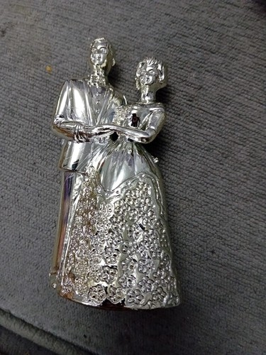 Silver tone bride groom - silver-tone, &