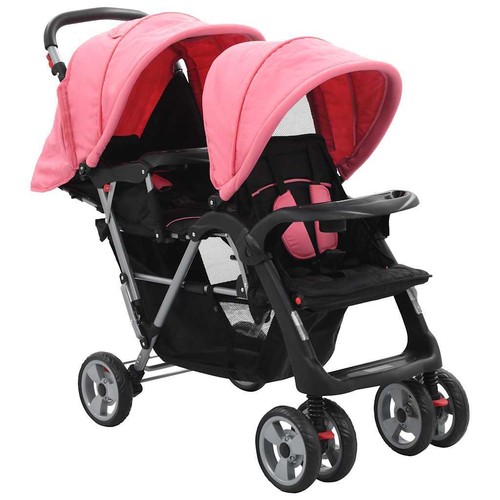 Tandem stroller pink and - tandem,
