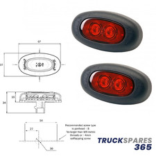 2X TRUCKLITE RUBBOLITE TRUCK