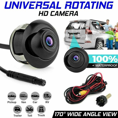 Rotating car rear - rear, view