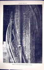 Old Newel Grand Staircase Chateau De Blois Building 1884 Architecture Victorian