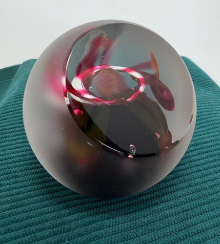 Caithness glass paperweight - glass,