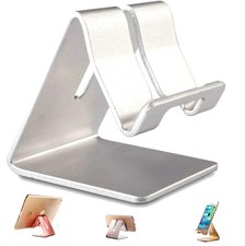 Silver 2 x Phone Desk Holder