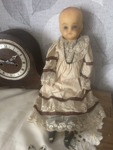 Antique wax over - wax, doll