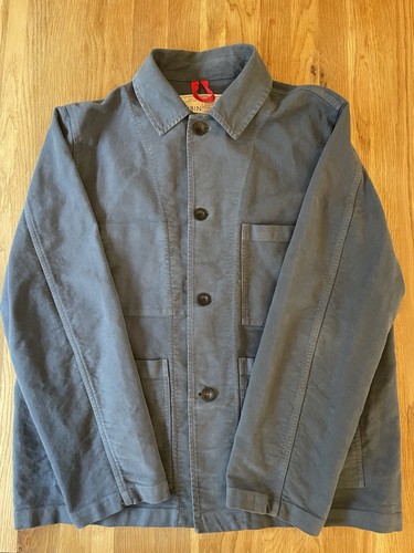 Aubin blue moleskin chore - blue,
