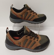 LANDS END Brown/Green Faux