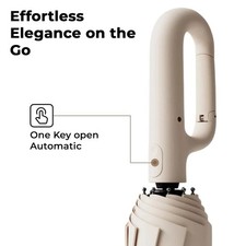 Men & Women 24 Rods Stormproof Automatic Strong Folding Windproof Umbrella