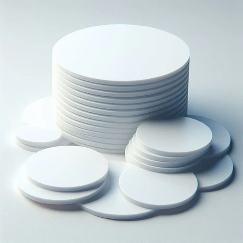3mm white acrylic circles - 3mm,