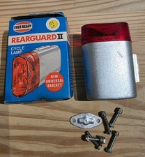 EVER READY Rearguard II 2401 boxed Bike Cycle Rear Lamp, Vintage, silver