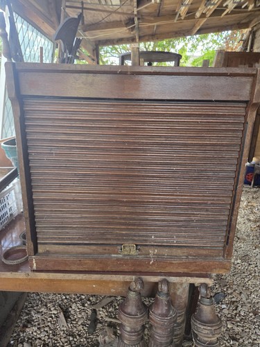 Antique tambour roll front - antique,