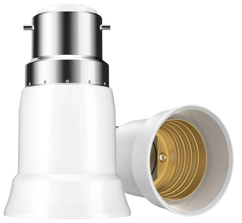 B22 e27 adapter 2 pack - b22,