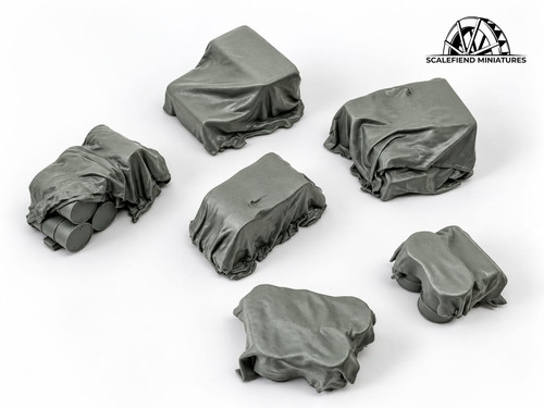 Covered depot or truck - 1/72,