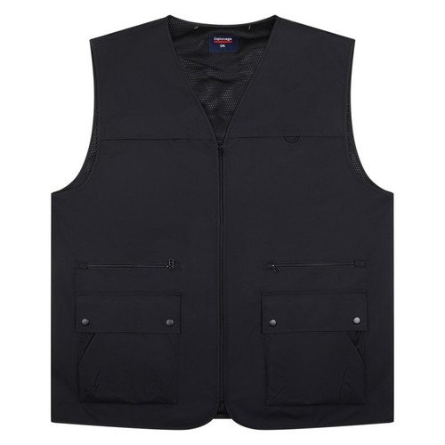 Big mens multi pocket gilet - big,