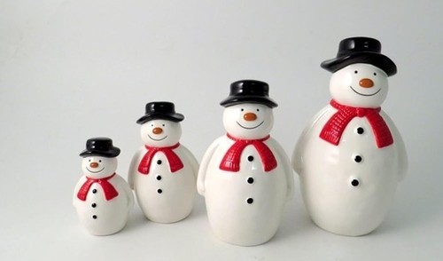 Ceramic snowman christmas - ceramic,