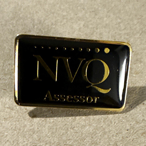 Nvq assessor enamel pin badge - nvq,