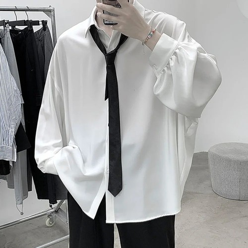 Men oversized long sleeve - long,