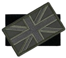 Green patch hook&loop Sew On