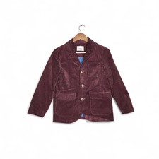 Zara Kids Corduroy Blazer Jacket in Brown Size 11-12