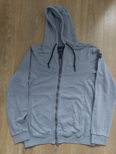 Paul & Shark Hoodie Size Medium M (Slim Fit) Full Zip Grey Mens 