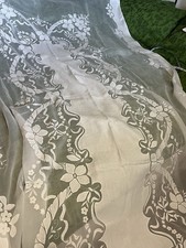 Vintage Madeira Banquet Tablecloth Linen & appliqué Exquisite Unused Condition