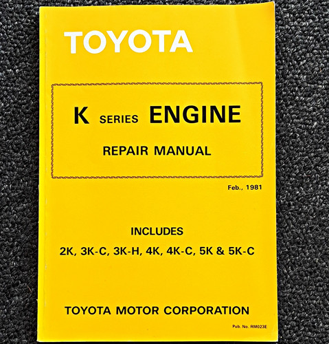 Toyota series engine repair - k,