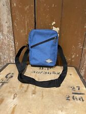 Lee Cooper Crossbody Bag Blue Adjustable Strap Two Zip Compartments