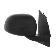 Fits Fiat Panda 2009-2012 Cable Door Wing Mirror Black Cover Drivers Side Right