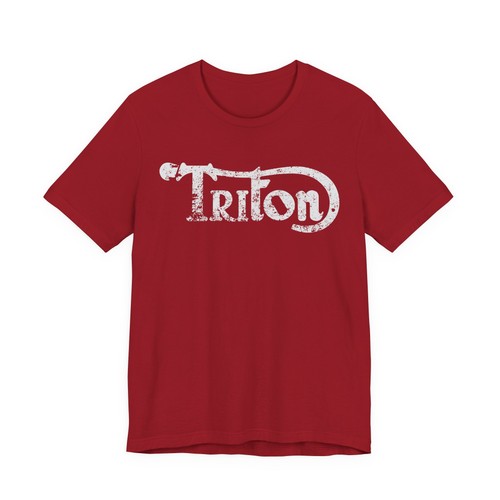 Distressed triton logo tee - distressed,