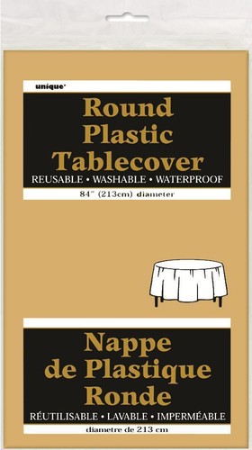 Round plastic tablecloths - round,