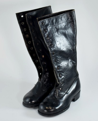 Vintage childs knee high black - knee,
