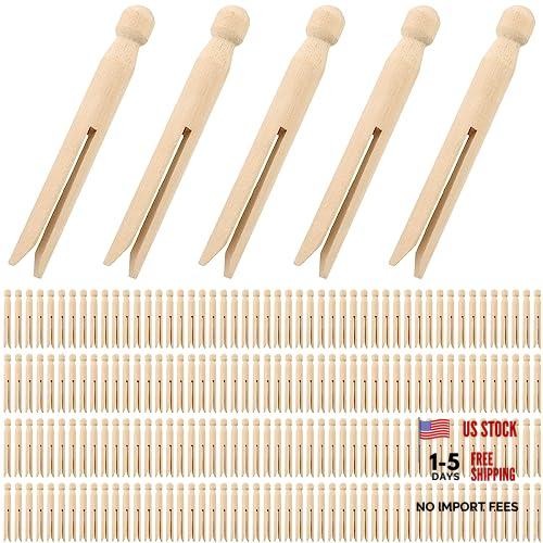 200 pack wooden clothespins - 200,